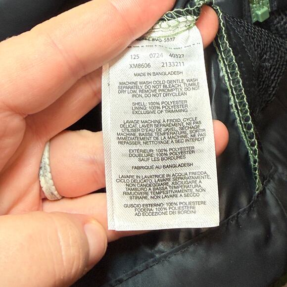 Columbia Center Ridge II Windbreaker Jacket Hooded Green Black Colorblock Large - Picture 5 of 7